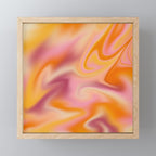Peach fuzz gradient blend Mini Art Print Gallery Image 1