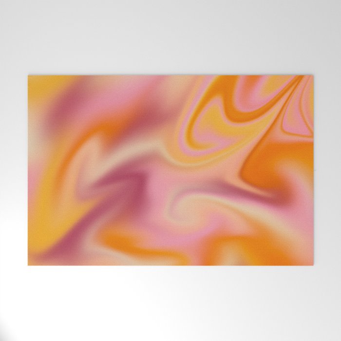 Peach fuzz gradient blend Welcome Mat Gallery Image 1