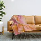Peach fuzz gradient blend Throw Blanket Gallery Image 1