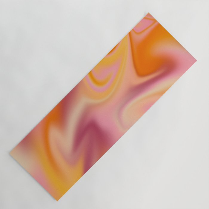 Peach fuzz gradient blend Yoga Mat Gallery Image 1