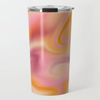 Peach fuzz gradient blend Travel Mug Gallery Image 1