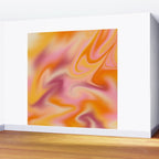 Peach fuzz gradient blend Wall Mural Gallery Image 2