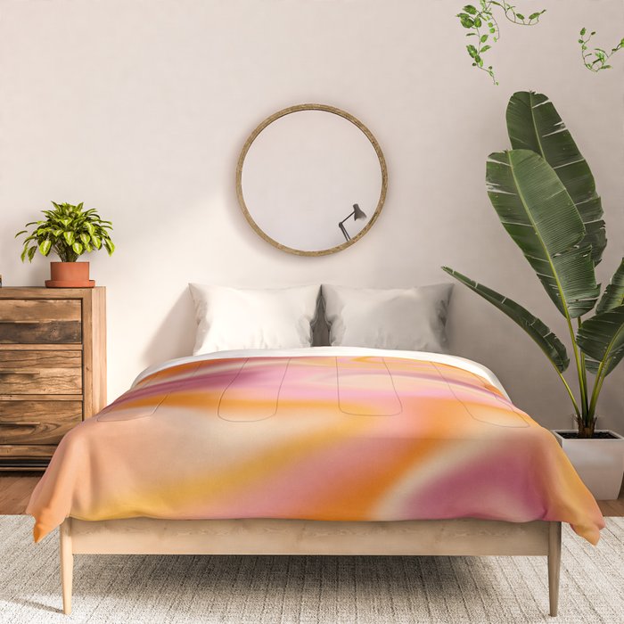 Peach fuzz gradient blend Comforter Gallery Image 3