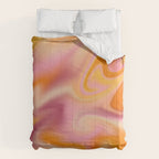 Peach fuzz gradient blend Comforter Gallery Image 6