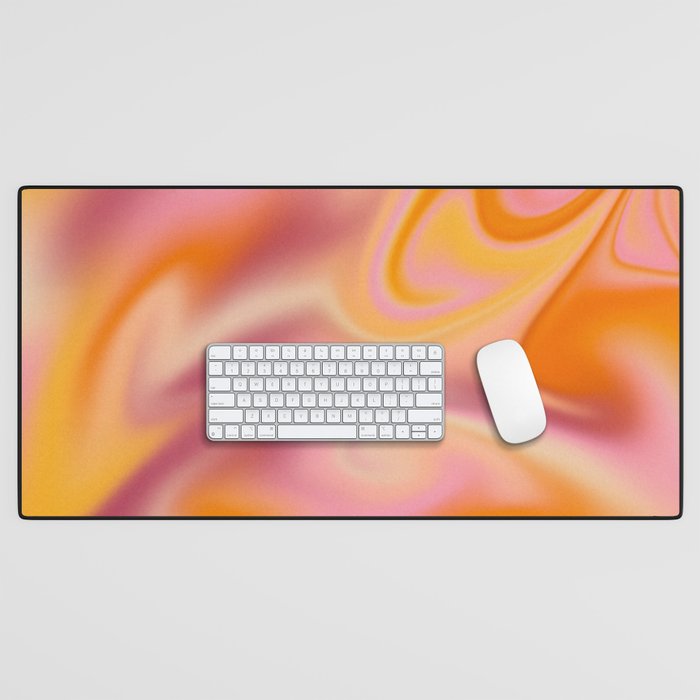 Peach fuzz gradient blend Desk Mat Gallery Image 1