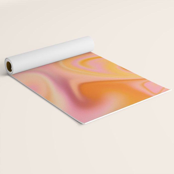 Peach fuzz gradient blend Yoga Mat Gallery Image 2