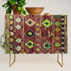 Moroccan Sunset Bohemian Geometric Pattern Credenza Gallery Image 1