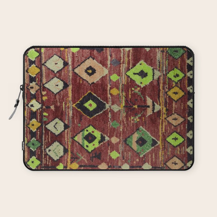 Moroccan Sunset Bohemian Geometric Pattern Laptop Sleeve Gallery Image 1