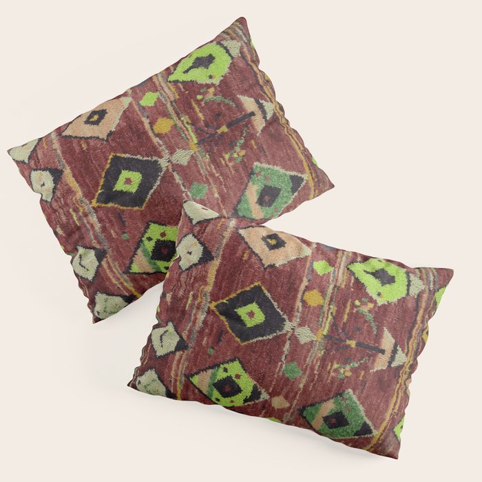 Moroccan Sunset Bohemian Geometric Pattern Pillow Sham Gallery Image 3