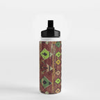 Moroccan Sunset Bohemian Geometric Pattern Water Bottle Gallery Image 2