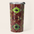 Moroccan Sunset Bohemian Geometric Pattern Travel Mug Gallery Image 2