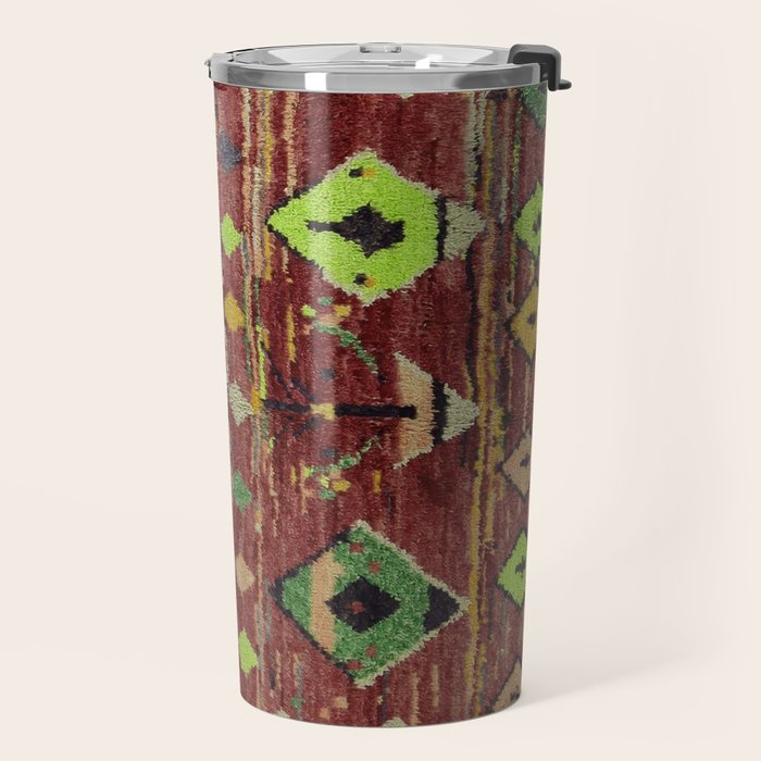 Moroccan Sunset Bohemian Geometric Pattern Travel Mug Gallery Image 2
