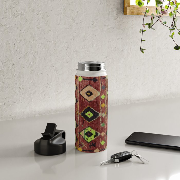 Moroccan Sunset Bohemian Geometric Pattern Water Bottle Gallery Image 4
