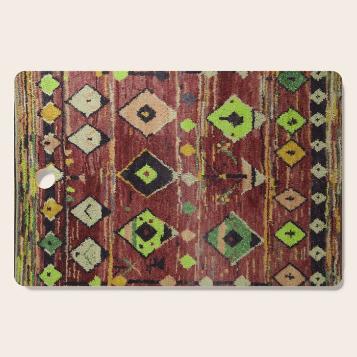 Moroccan Sunset Bohemian Geometric Pattern Cutting Board Gallery Image 1