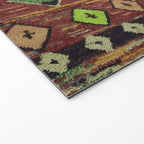 Moroccan Sunset Bohemian Geometric Pattern Welcome Mat Gallery Image 2