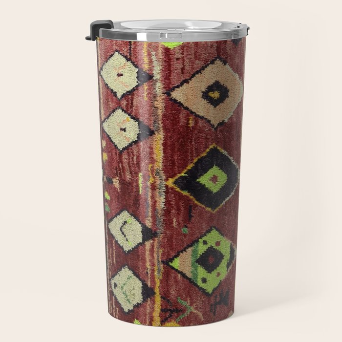 Moroccan Sunset Bohemian Geometric Pattern Travel Mug Gallery Image 3