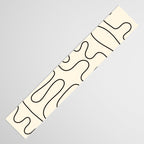 Abstract Lines 2 black and white Table Runner Gallery Image 3