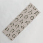 noble branches - pewter and olive Yoga Mat Gallery Image 1