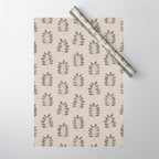 noble branches - pewter and olive Wrapping Paper Gallery Image 1