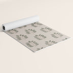 noble branches - pewter and olive Yoga Mat Gallery Image 2