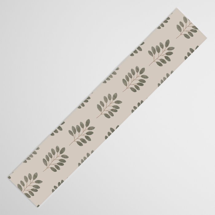 noble branches - pewter and olive Table Runner Gallery Image 3