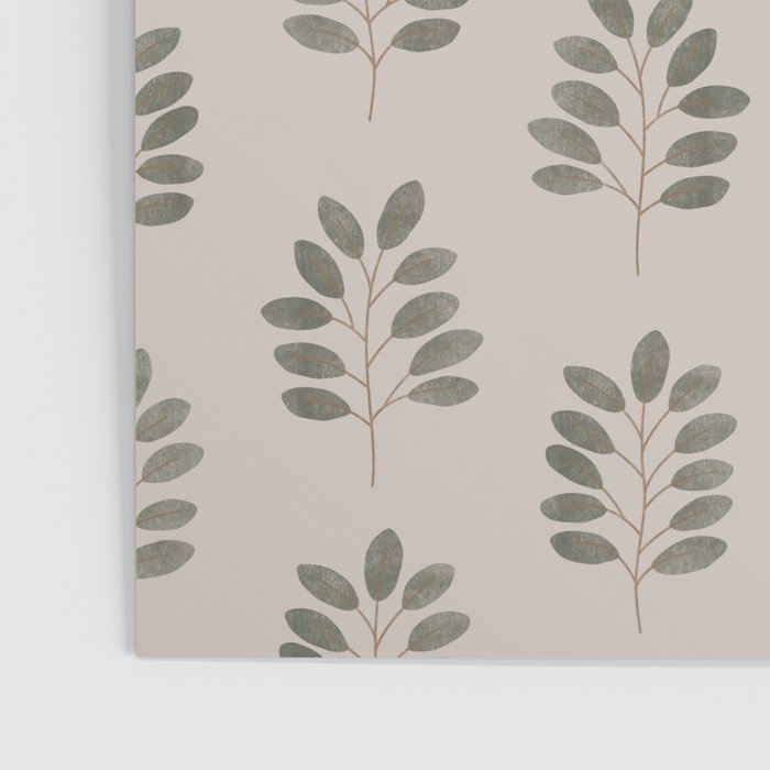 noble branches - pewter and olive Poster Gallery Image 3