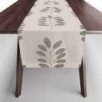 noble branches - pewter and olive Table Runner Gallery Image 1