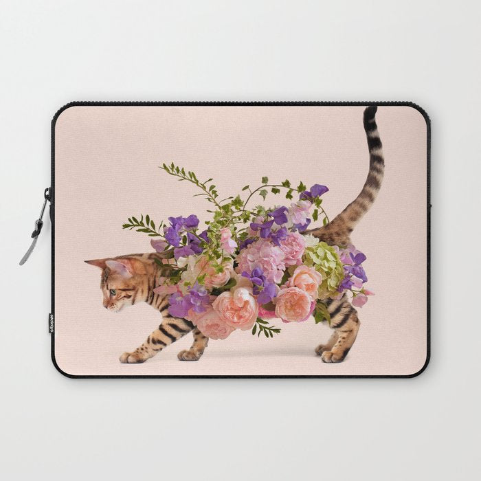 FLOWER CAT Laptop Sleeve Gallery Image 1