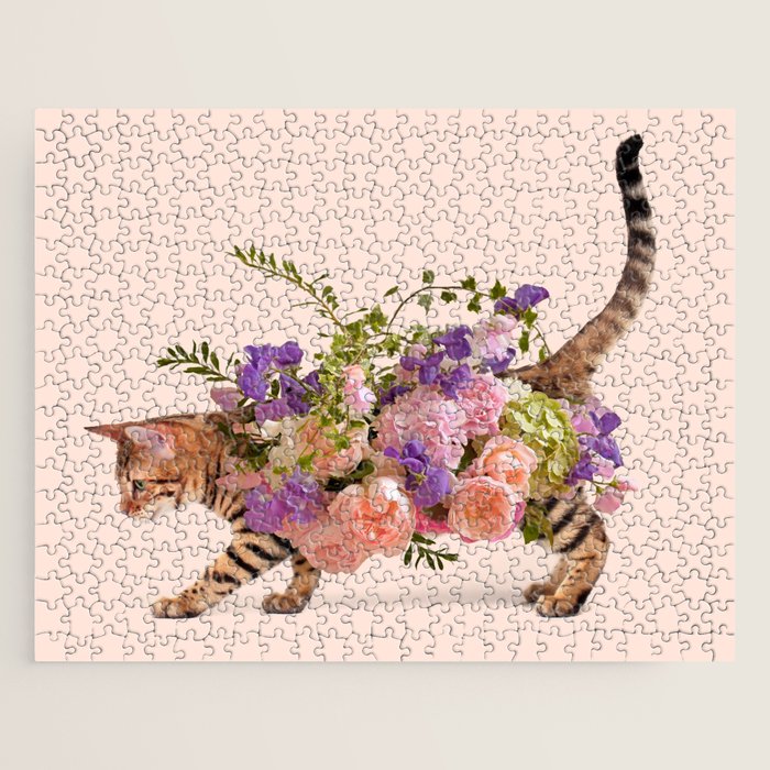 FLOWER CAT Jigsaw Puzzle Gallery Image 1