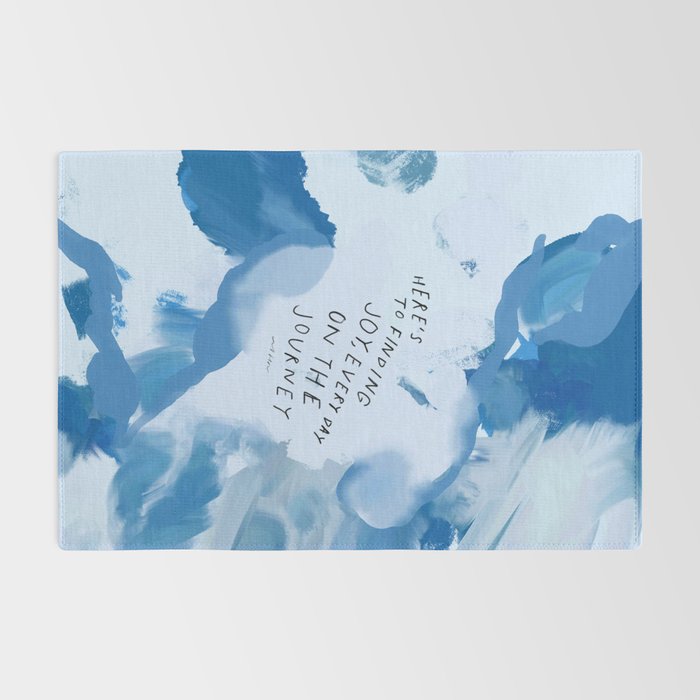 "Here's To Finding Joy, Every Day On The Journey" Rug Gallery Image 2