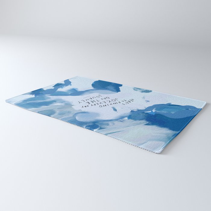 "Here's To Finding Joy, Every Day On The Journey" Rug Gallery Image 3