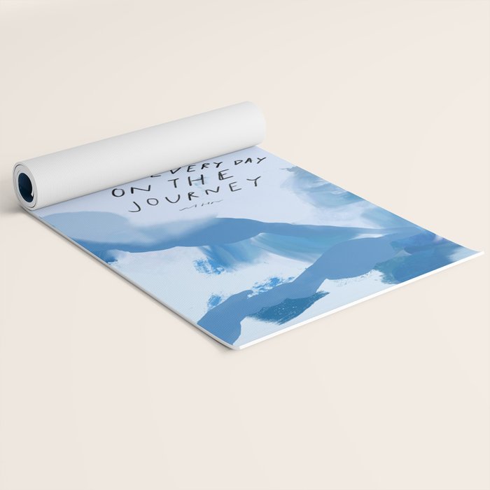 "Here's To Finding Joy, Every Day On The Journey" Yoga Mat Gallery Image 2