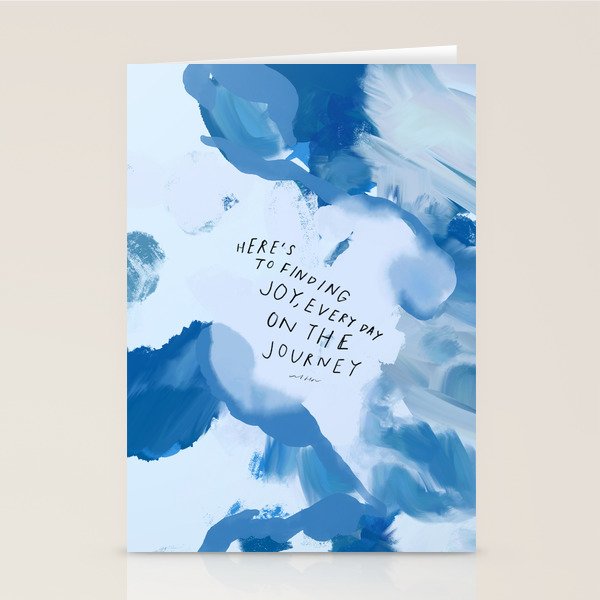 "Here's To Finding Joy, Every Day On The Journey" Stationery Card Gallery Image 1
