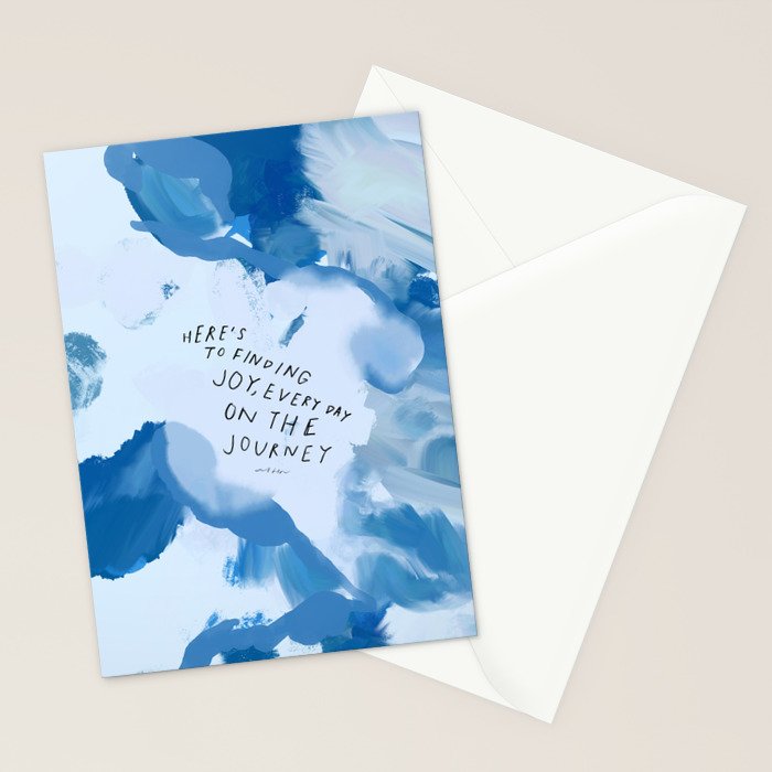 "Here's To Finding Joy, Every Day On The Journey" Stationery Card Gallery Image 2