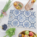 Blue Portugese Tile Pattern | Colorful Travel Photography in Portugal | Azulejos House Design Art Print Cutting Board Gallery Image 2