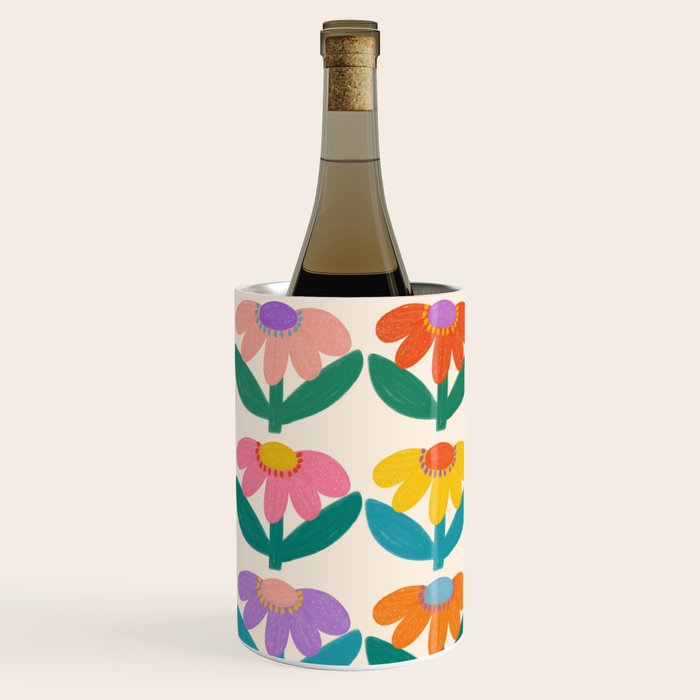 Retro Fun Flower - Adore You  Wine Chiller Gallery Image 2
