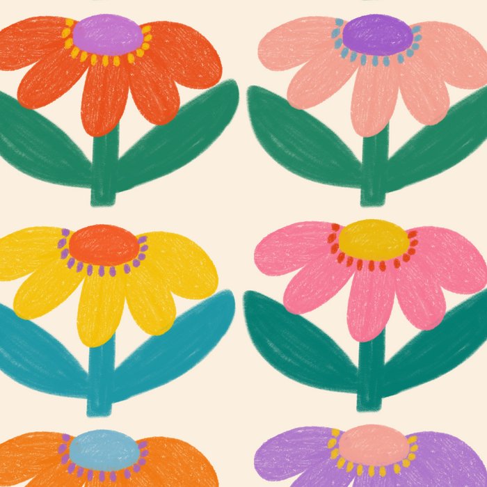 Retro Fun Flower - Adore You  Coffee Mug Gallery Image 2