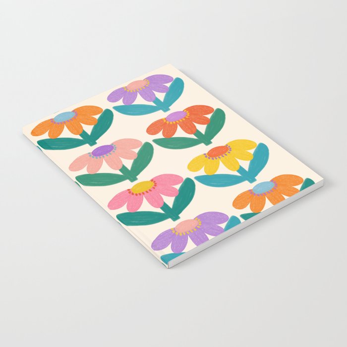 Retro Fun Flower - Adore You  Notebook Gallery Image 1