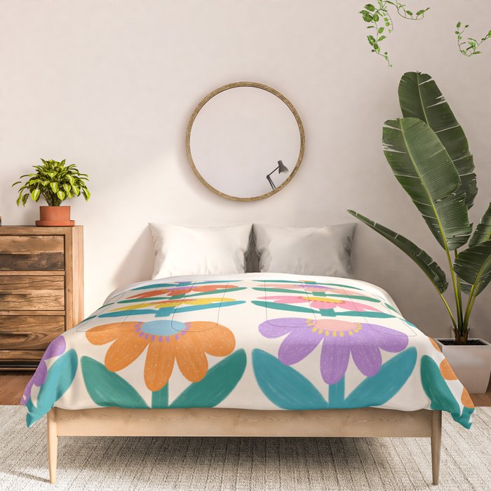 Retro Fun Flower - Adore You  Comforter Gallery Image 3