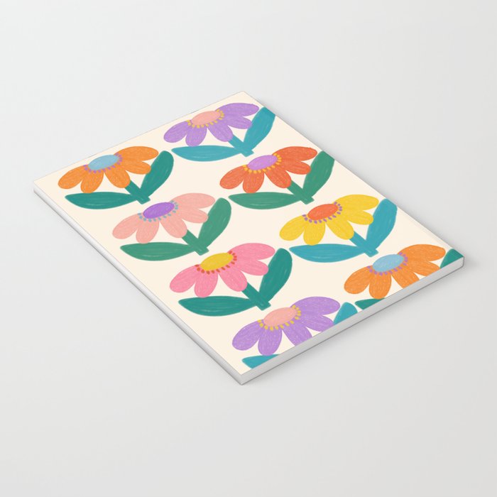 Retro Fun Flower - Adore You  Notebook Gallery Image 3
