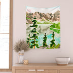 Moraine Lake Wall Tapestry Gallery Image 2