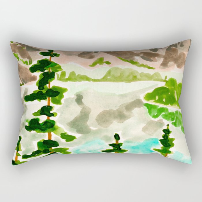 Moraine Lake Rectangular Pillow Gallery Image 1