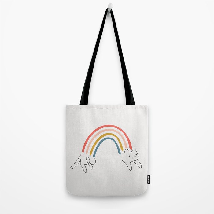Rainbow Cat 1 Tote Bag Gallery Image 2