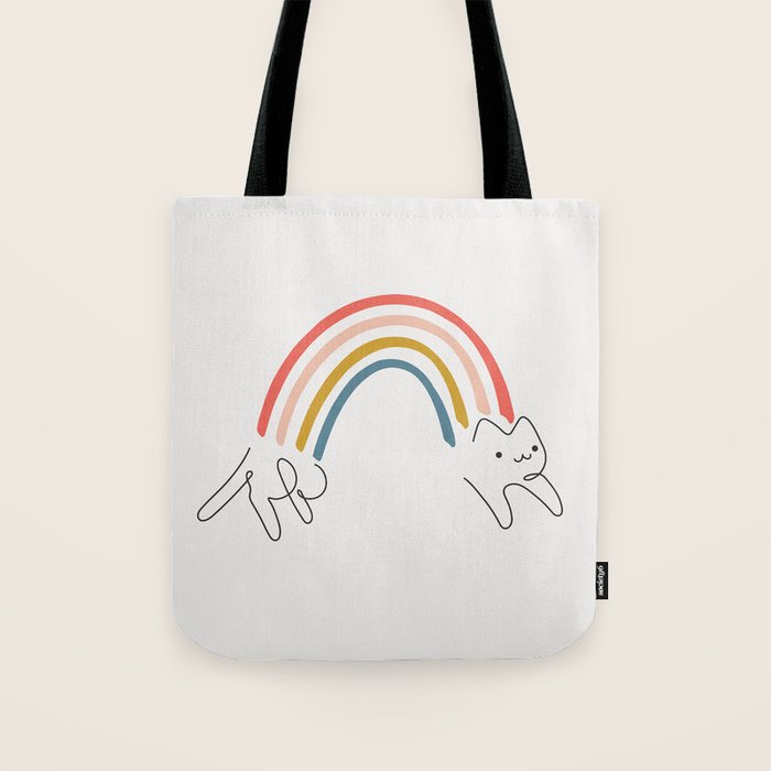 Rainbow Cat 1 Tote Bag Gallery Image 1