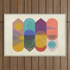 CITY TOTEM #society6 #buyart Outdoor Rug Gallery Image 1