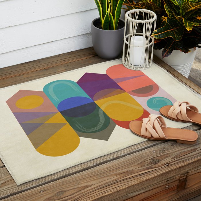 CITY TOTEM #society6 #buyart Outdoor Rug Gallery Image 2