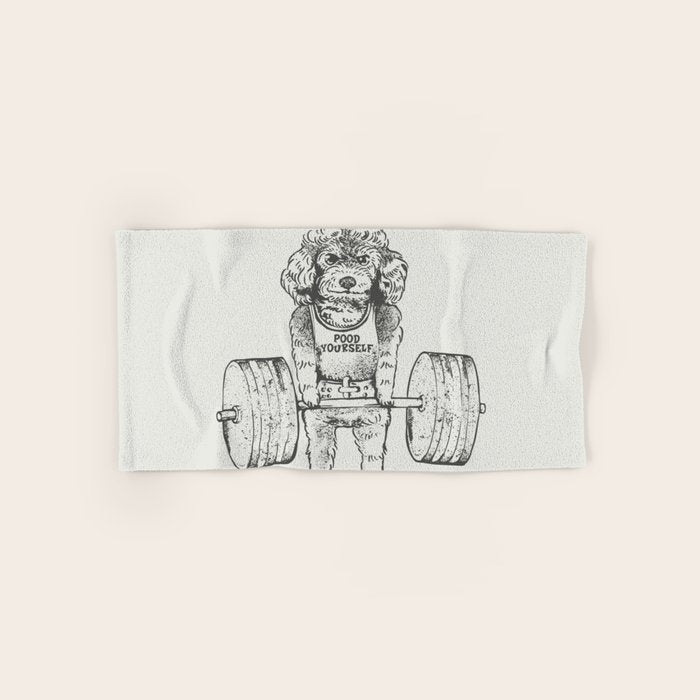 Poodle Lift Bath Towel Gallery Image 1