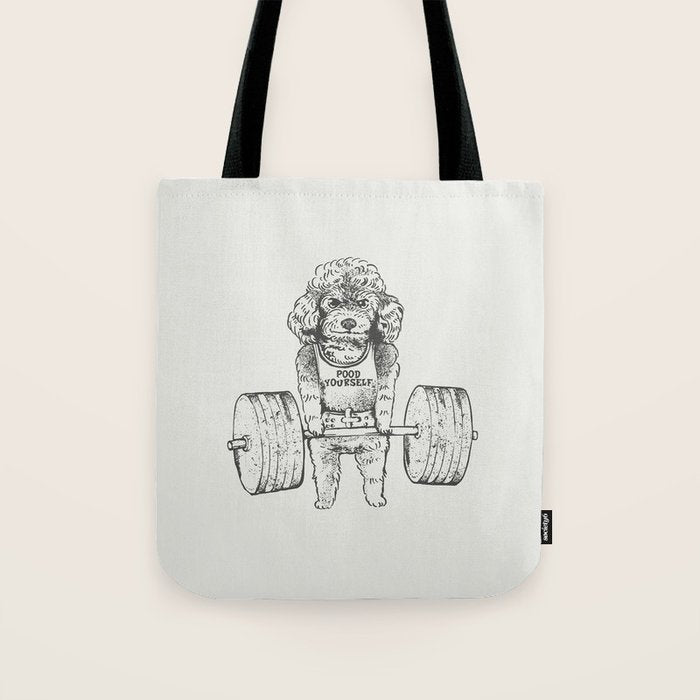 Poodle Lift Tote Bag Gallery Image 1