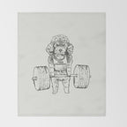 Poodle Lift Throw Blanket Gallery Image 2