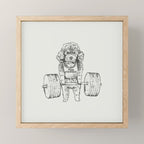 Poodle Lift Mini Art Print Gallery Image 1
